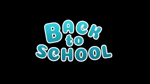 Bouncing Back to School Text Animation on a Green Screen Видео 337736700