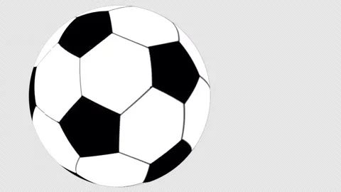 Bouncing ball. Football. Loop animation of bounced soccer ball Stock Footage 272145710
