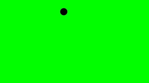 Bouncing balls green screen Stock Footage 127756788