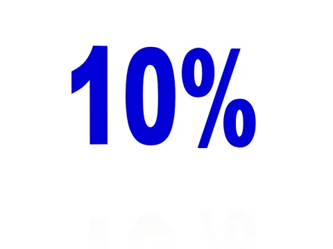 Bouncing Blue 10% Stock Footage 71205021