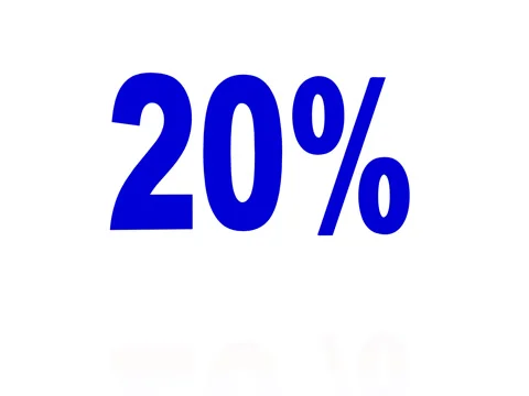 Bouncing Blue 20% Stock Footage 71205725