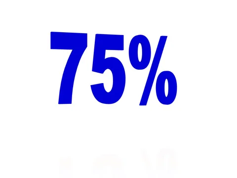 Bouncing Blue 75% Stock Footage 71678423