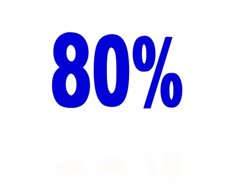 Bouncing Blue 80% Stock Footage 71679429