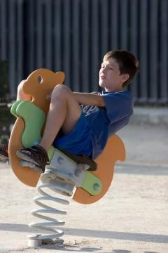 Bouncing boy Stock Photos