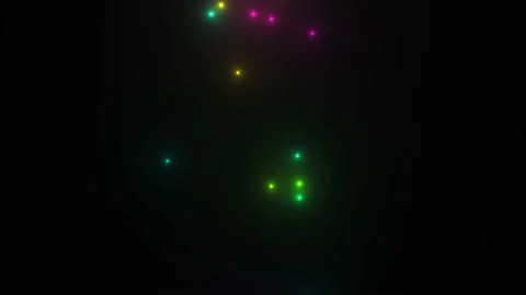 Bouncing Bright Colors Globules Random Mixing Stock Footage 143889732