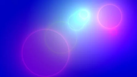 Bouncing Bubble Lens Flare Effect in Bright Colours Stock Footage 139715735