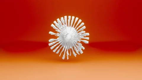 A bouncing Coronavirus Animation Stock Footage 158613718
