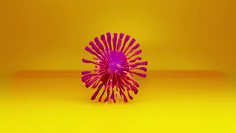 A bouncing Coronavirus Animation Stock Footage 158613811