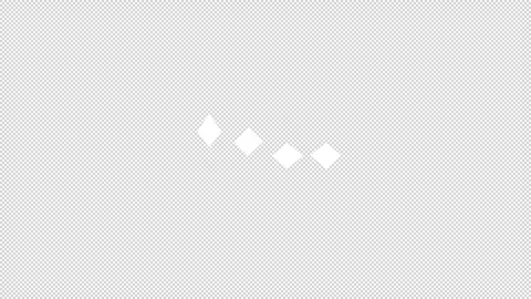 Bouncing Diamond Loading Animation Seamless Infinite Loop Video stock 330445143