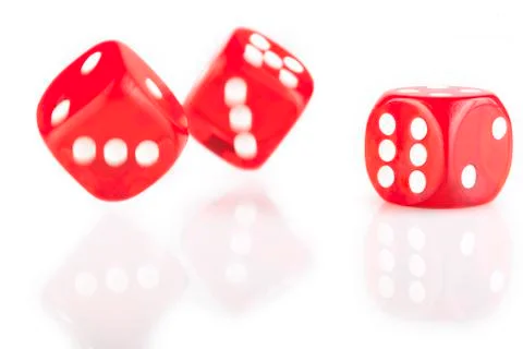 Bouncing dice Stock Photos