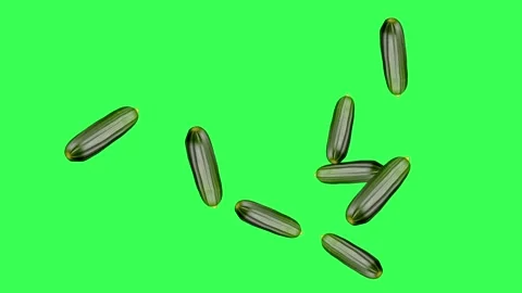 Bouncing up fresh Zucchini motion graphics with green screen background Stock Footage 326052874