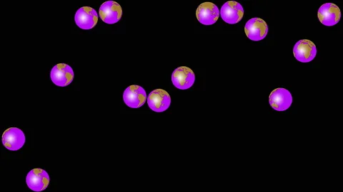 BOUNCING GLOBES Video stock 152100248