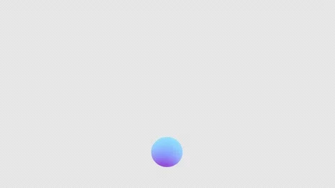 Bouncing Gradient Morphing Ball into Cube Seamless Loop Animation Stock Footage 336814866