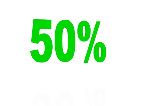 Bouncing Green 50% Stock Footage 71452664