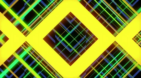 Bouncing green and yellow lines Stock Footage 46360928