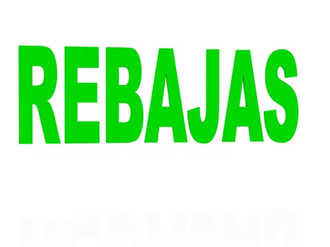 Bouncing Green Rebajas Sign Stock Footage 71180635
