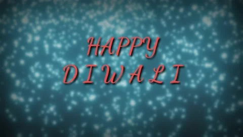 Bouncing HAPPY DIWALI text isolated on crackers falling background. Stock Footage 142376366