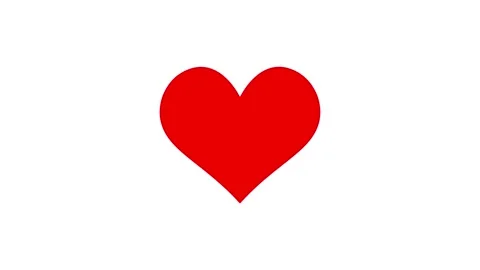 Bouncing heart animation symbol of love animation Stock Footage 330523829