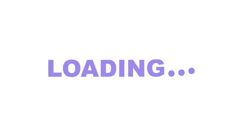 Bouncing Loading 2d Text Animation with Alpha Matte Stock Footage 345858952
