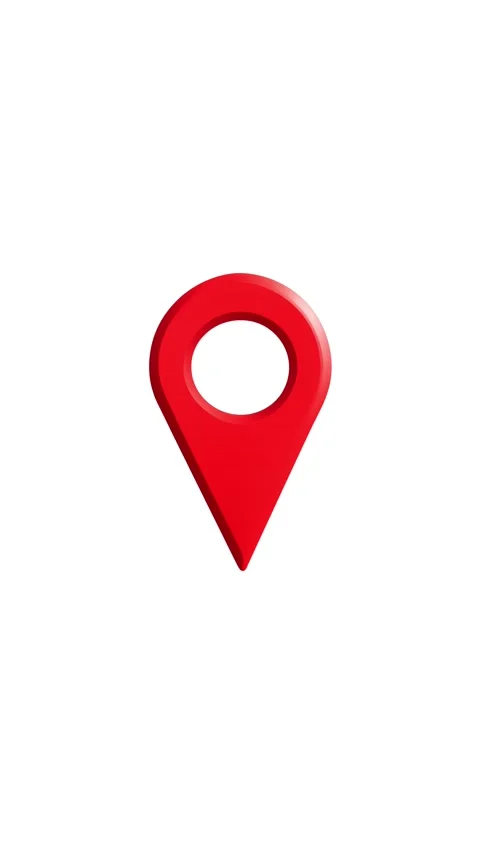 Bouncing location pin animation Stock Footage 330498046