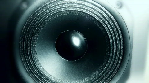 Bouncing loudspeaker membrane Vidéo 609549