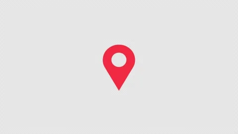 Bouncing map location icon loop Stock Footage 330432660