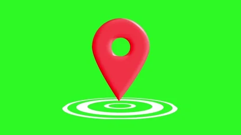 Bouncing map pin animation. Stock-Footage 315772342