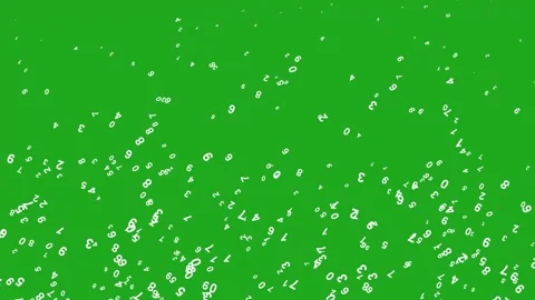 Bouncing Numbers on Surface – Dynamic Data Animation Stock Footage 304053859