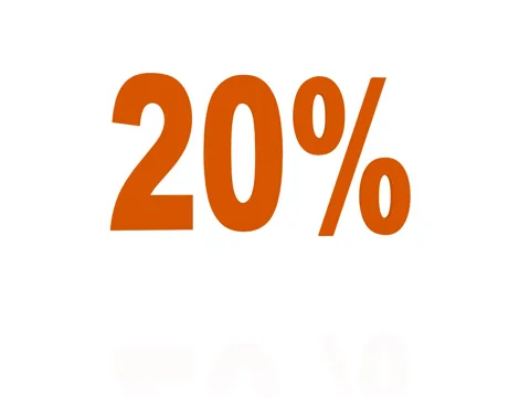 Bouncing Orange 20% Stock Footage 71205942