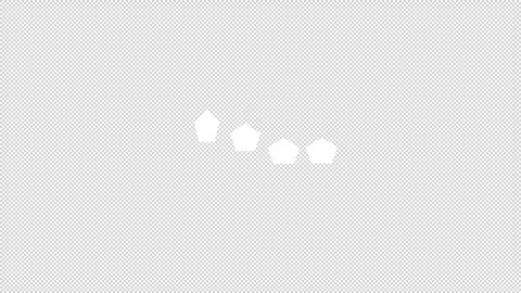 Bouncing Pentagon Loading Animation Seamless Infinite Loop Video stock 330445144