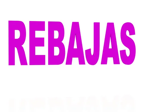 Bouncing Purple Rebajas Sign Stock Footage 71180899