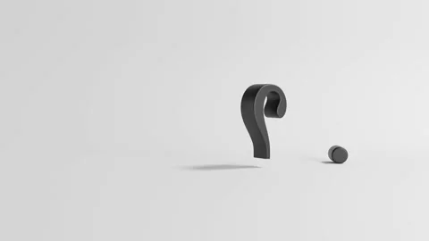 Bouncing Question Mark Background. 4K Stock Footage 168764238