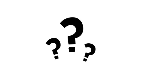 Bouncing question marks animation video Stock Footage 330455876