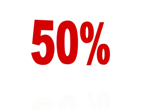 Bouncing Red 50% Stock Footage 71431062