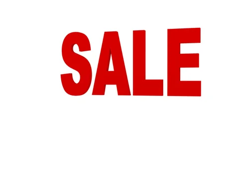 Bouncing Red Sale Sign Stock Footage 71147030