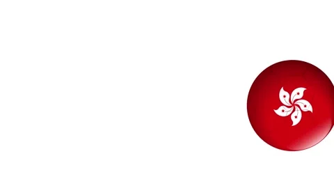 Bouncing Red Spheres with White Floral Emblems on White Background Видео 343698957