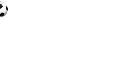 Bouncing Soccer Ball Animation on Clean White Background Video stock 342721872