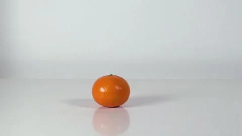 Bouncing Tangerine Stock Footage 145990797