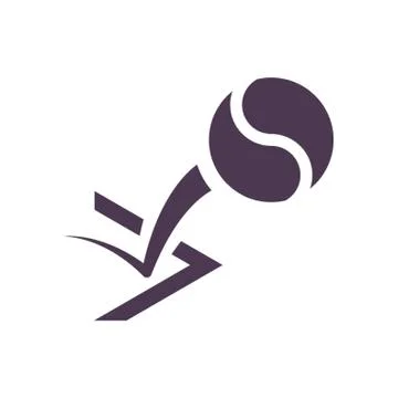 Bouncing Tennis Ball Stock Illustration