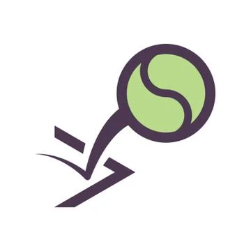 Bouncing Tennis Ball Stock Illustration