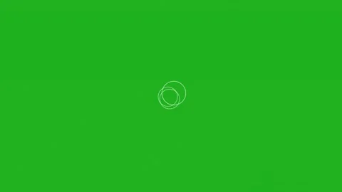 Bouncing three circles motion graphics with green screen background Stock Footage 241794560