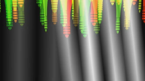 Bouncing Upper Frame Rainbow Motion Stock Footage 3860024