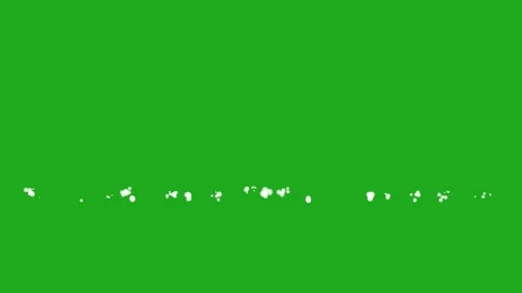 Bouncing white particles motion graphics with green screen background Stock Footage 253473262