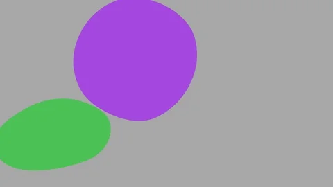 Bouncy balls fall. Morphing shapes movement. Stock Footage 130067411