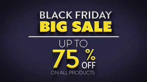 Bouncy Black Friday Title Stock After Effects