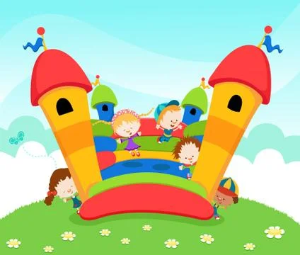 Bouncy Castle Ilustração Stock