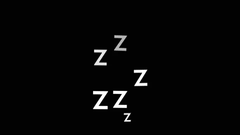 Bouncy sleeping zzz symbol animation on ... | Stock Video | Pond5