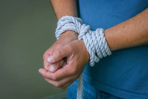 Bound By Addiction And Dependency Concept Stock Photos