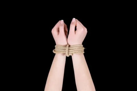 Bound hands 스톡 사진