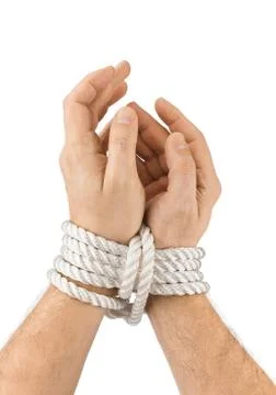 Bound hands Stock Photos